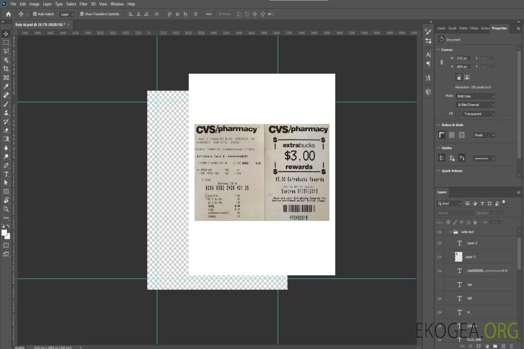 Modèle de reçu de PHARMACIE template